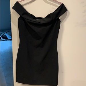 Elizabeth and James black mini cocktail dress.
